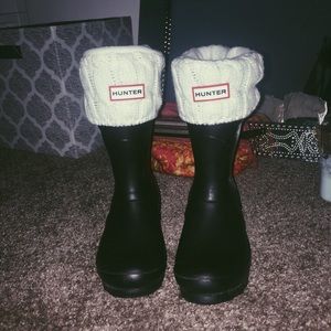 Short Hunter boots w/ original cable short socks